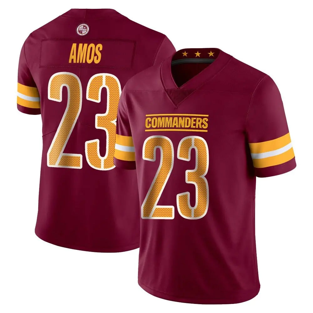 Custom #23 Burgundy WAS Football Shirt Top