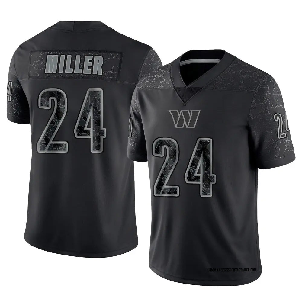 Custom #24 Black WAS Football Shirt Top