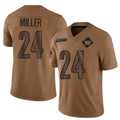 Custom #24 Brown WAS Football Shirt Top