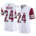 Custom #24 White WAS Football Shirt Top