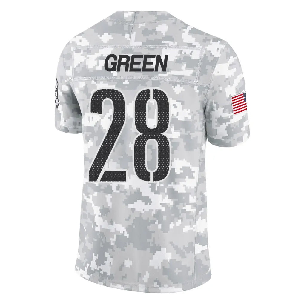 Custom #28 Green WAS Football Shirt Top