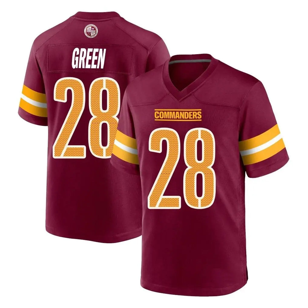 Custom #28 Green WAS Football Shirt Top
