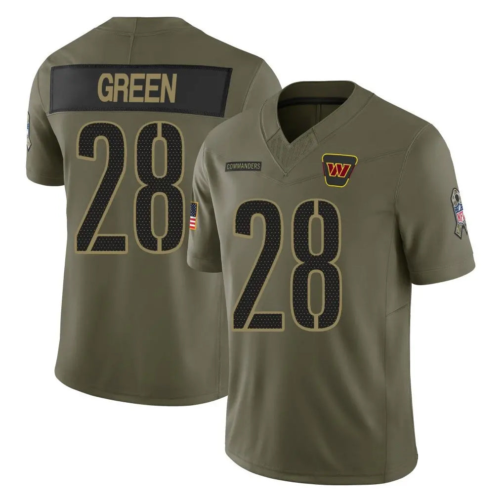 Custom #28 Green WAS Football Shirt Top