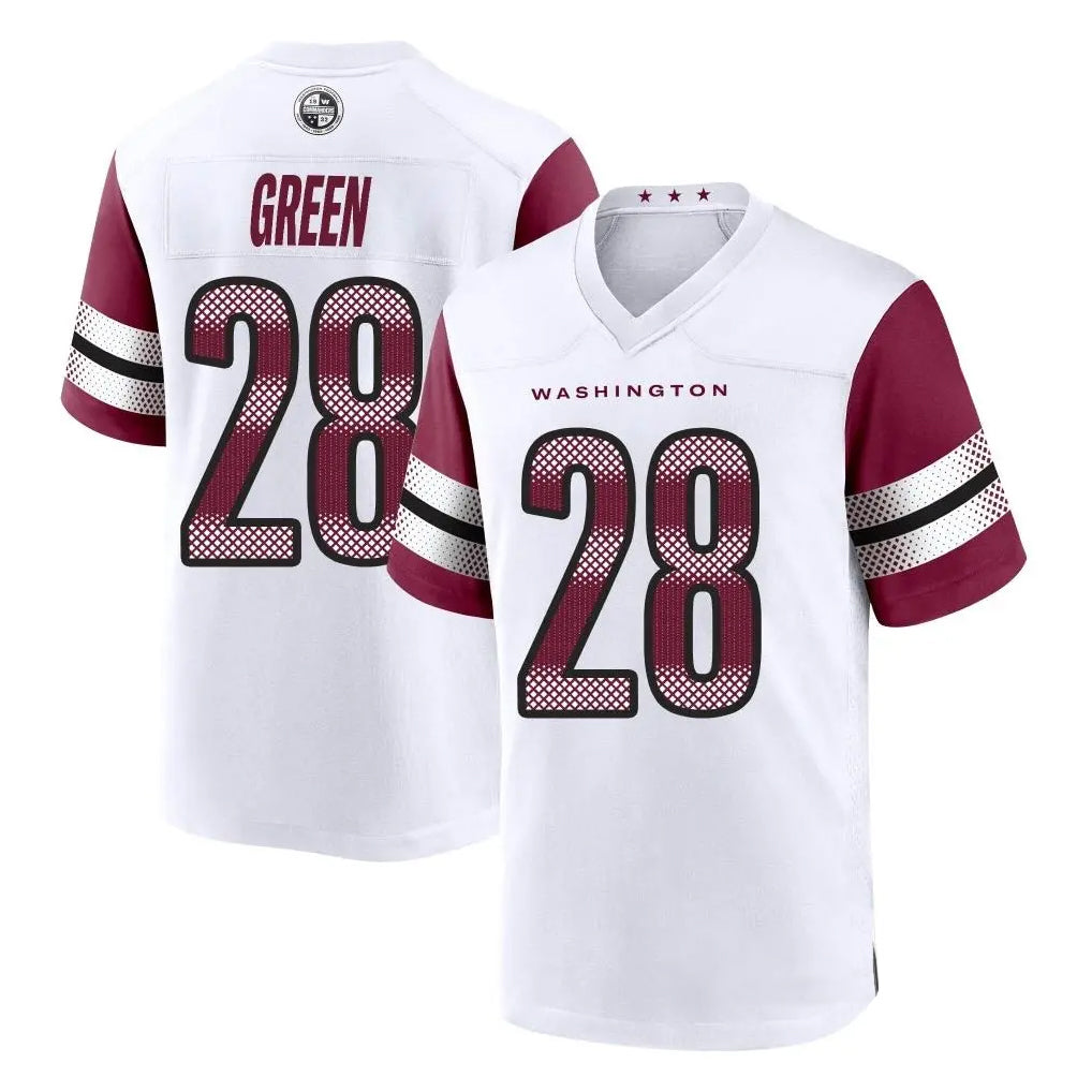 Custom #28 White WAS Football Shirt Top