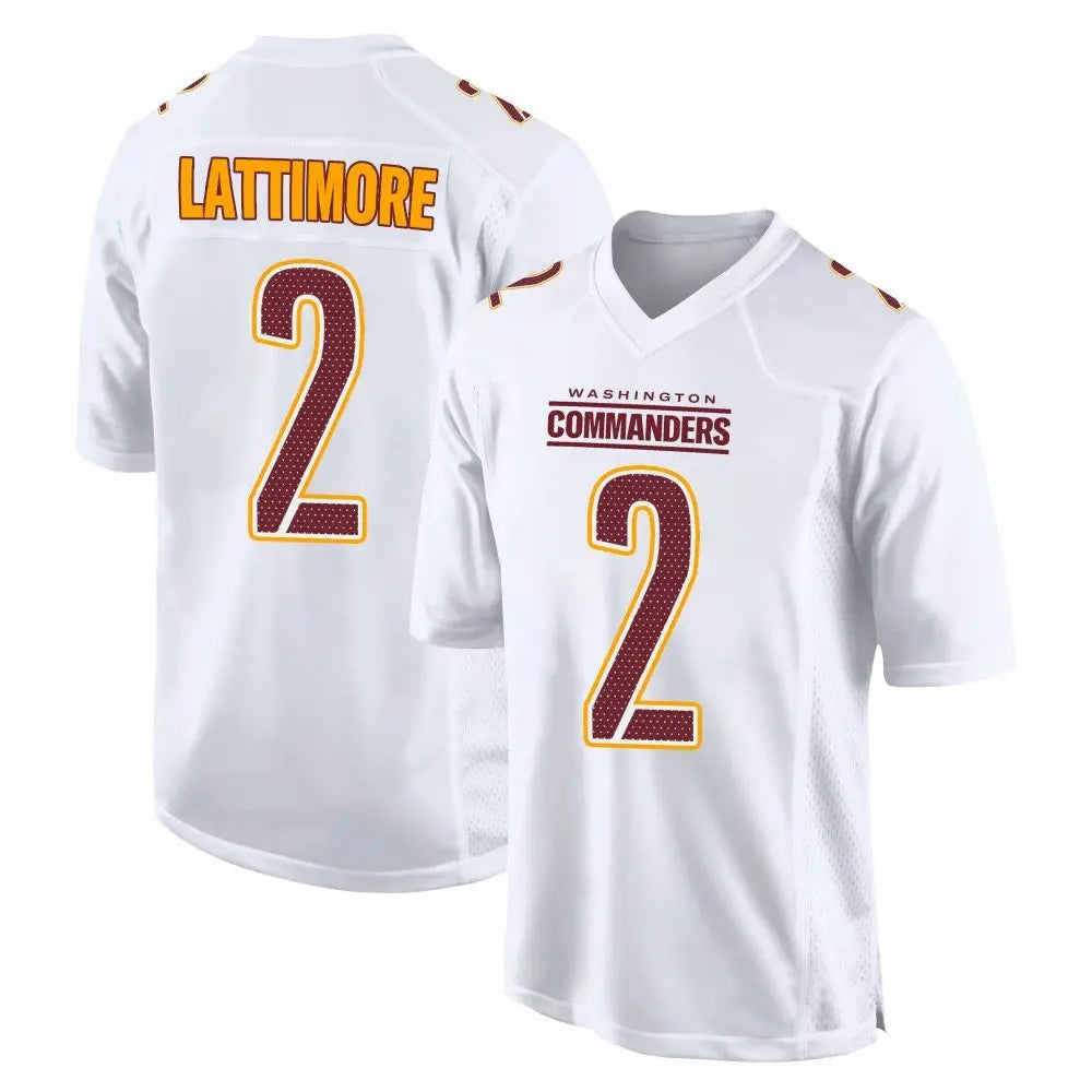 Custom #2 White WAS Football Shirt Top