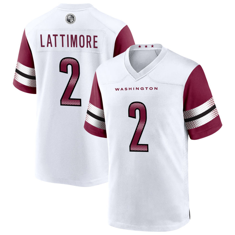 Custom #2 White WAS Football Shirt Top