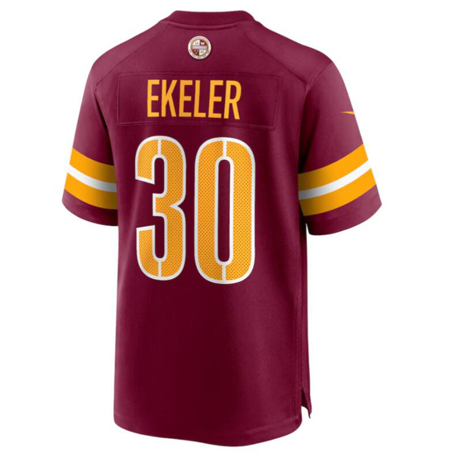 Custom #30 Burgundy WAS Football Shirt Top