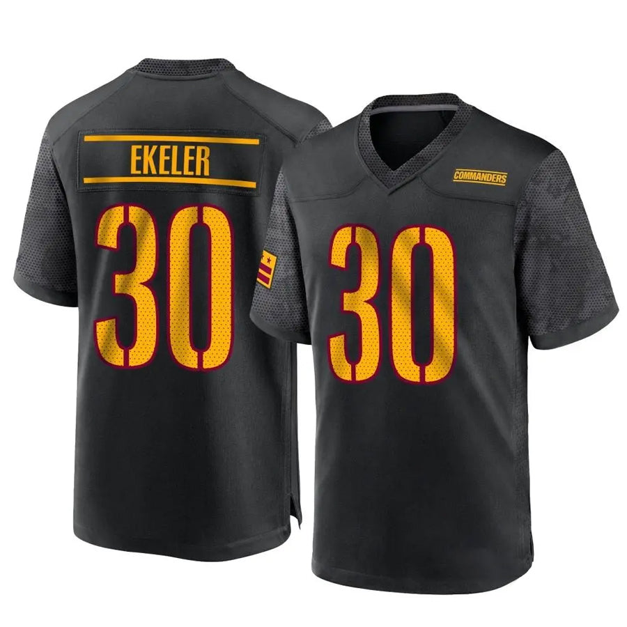 Custom #30 Black WAS Football Shirt Top