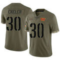 Custom #30 Olive WAS Football Shirt Top