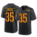Custom #35 Black WAS Football Shirt Top