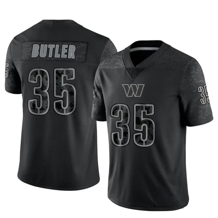 Custom #35 Black WAS Football Shirt Top