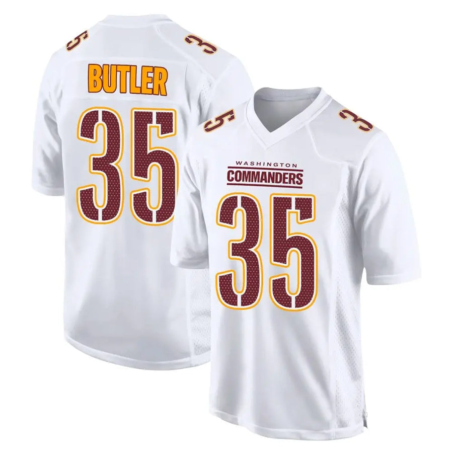 Custom #35 White WAS Football Shirt Top