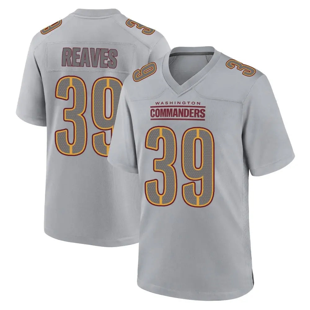 Custom #39 Gray WAS Football Shirt Top