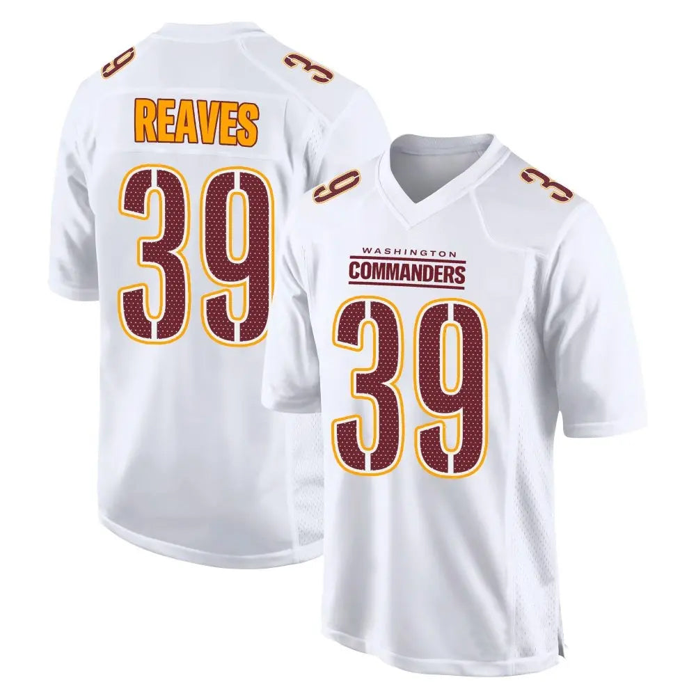 Custom #39 White WAS Football Shirt Top
