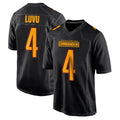 Custom #4 Black WAS Football Shirt Top