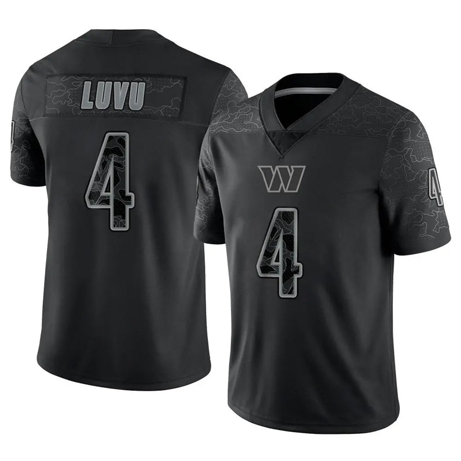 Custom #4 Black WAS Football Shirt Top