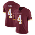 Custom #4 Burgundy WAS Football Shirt Top