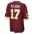 Custom #17 Burgundy WAS Football Shirt Top