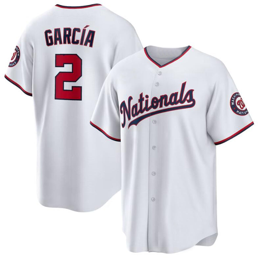 Custom #2 White WSH Baseball Shirt Top