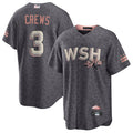 Custom #3 City Connect WSH Baseball Shirt Top