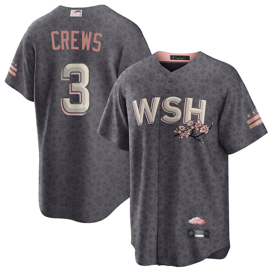 Custom #3 City Connect WSH Baseball Shirt Top