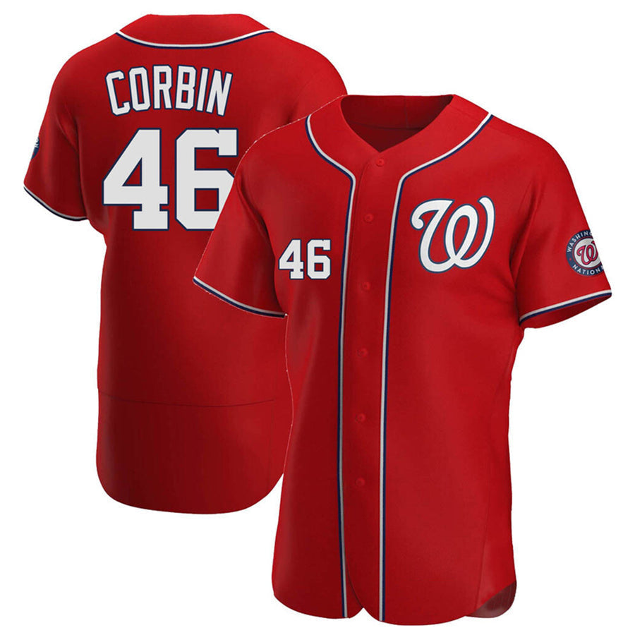 Custom #46 Red WSH Baseball Shirt Top
