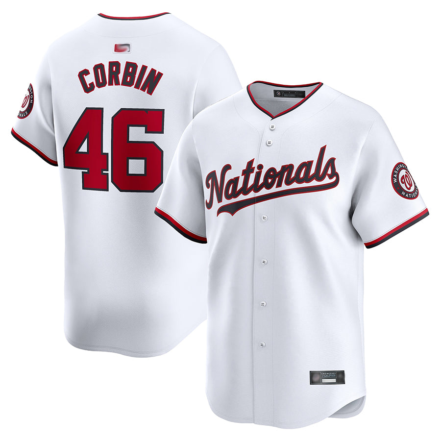 Custom #46 White WSH Baseball Shirt Top