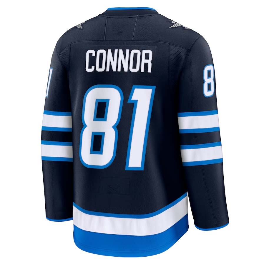 Custom #81 Navy WPG Hockey Shirt Top