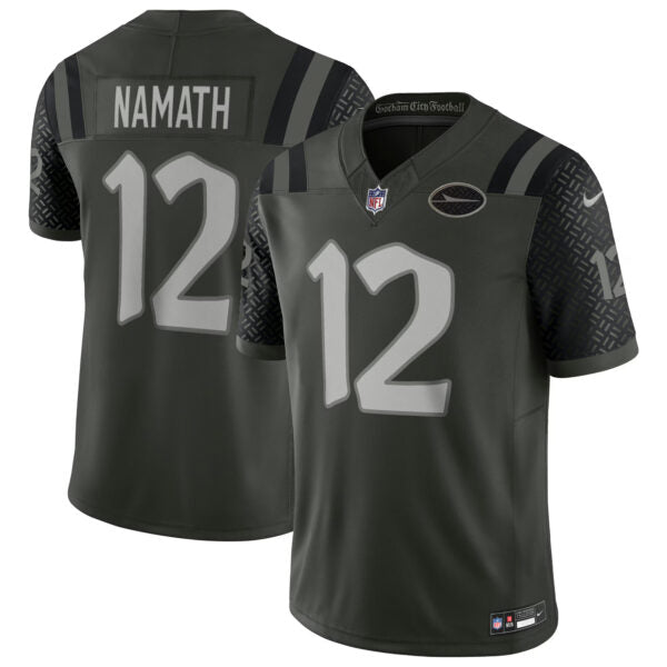 Joe Namath New York Jets 2025 Rivalries Collection Jersey - Gotham Green