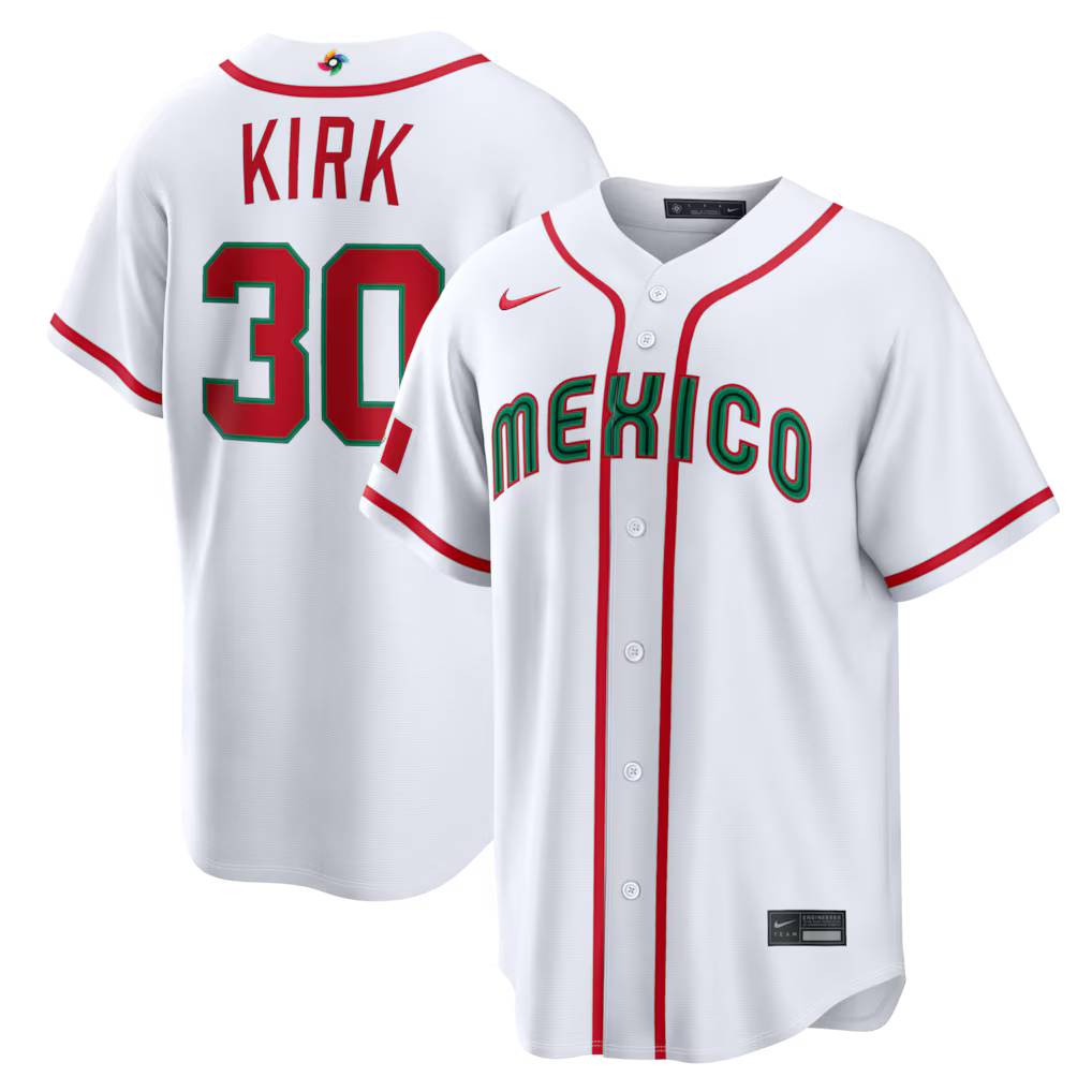 Alejandro Kirk Mexico Baseball 2026 World Baseball Classic Home Stadium Jersey - White
