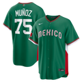 Andrés Muñoz Mexico Baseball 2026 World Baseball Classic Road Stadium Jersey - Green