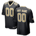 Custom New Orleans Saints Jersey - Black