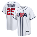 Byron Buxton USA Baseball 2026 World Baseball Classic Home Stadium Jersey - White