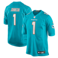 Chris Johnson Miami Dolphins 2026 NFL Draft First Round Pick No. 27  Jersey - Aqua