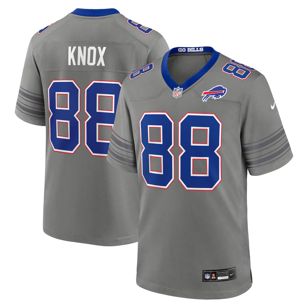 Dawson Knox Buffalo Bills Nickel City Jersey - Gray