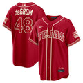 Jacob deGrom Texas Rangers 2026 City Connect Stadium Jersey - Red