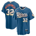 Jacob Misiorowski Milwaukee Brewers 2026 City Connect Stadium Jersey - Mineral Blue