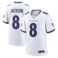 Lamar Jackson Baltimore Ravens Jersey - White