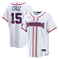 Oneil Cruz Dominican Republic Baseball 2026 World Baseball Classic Home Stadium Jersey - White