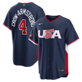 Pete Crow-Armstrong USA Baseball 2026 World Baseball Classic Road Stadium Jersey - Navy